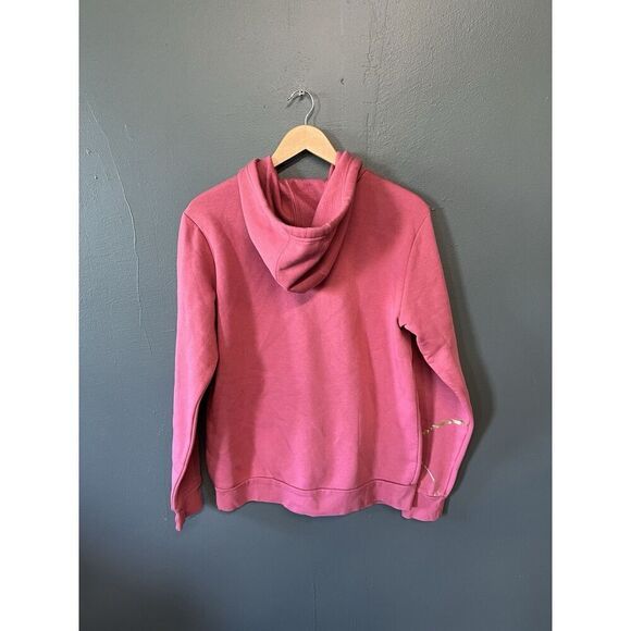 Adidas Womens Pink Pullover Hooded Graphic Sweatshirt Size Medium - Picture 2 of 3